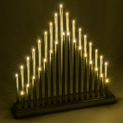 Nexos Vánoční dekorace svícen plastový, 33 LED 65870 – Hledejceny.cz