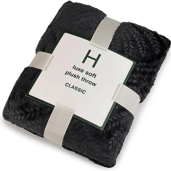 Stoklasa Deka mikroplyš lístky Šedočierna