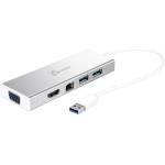 j5create Докинг станция j5create JUD380, 6 портa (USB-A, HDMI, LAN, VGA) - J5-JUD380 (J5-JUD380)