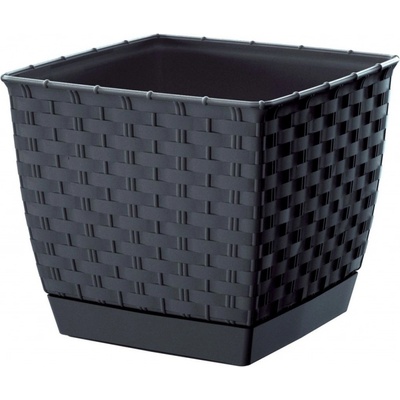 Prosperplast RATOLLA SQUARE s miskou 6l ratan antracit DRLK220