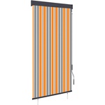 vidaXL Външна ролетна щора, 80x250 см, жълто и синьо (145950)