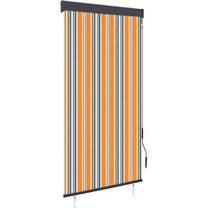 vidaXL Външна ролетна щора, 80x250 см, жълто и синьо (145950)