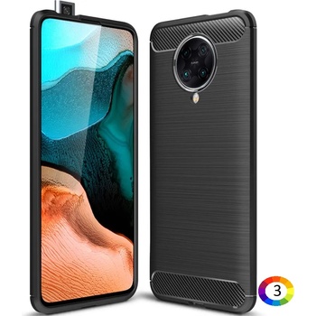 Xiaomi Redmi K30 Ultra Удароустойчив Carbon Fiber Калъф и Протектор