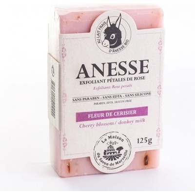 La Maison du Savon de Marseille Mýdlo s oslím mlékem DUO Fleur de cerisier/Lait d´anesse (květy třešně/oslí mléko) 125 g