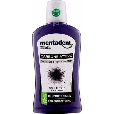 Mentadent s uhlím 500 ml
