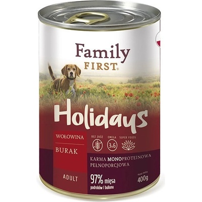 Family First Holidays Adult Beef with beets 400 g