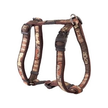 Rogz Fancy Dress Harness Large - Нагръдник за кучета, вратна обиколка от 29 до 64 см и гръдна от 45 до 75 см. мока кафяв