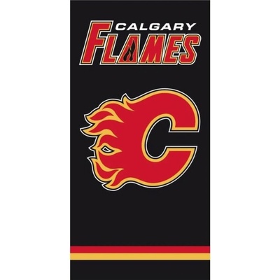 TipTrade Osuška NHL 70 x 140 cm Calgary Flames