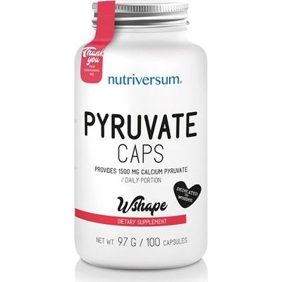 Nutriversum Wshape Pyruvate, 100 Capsules