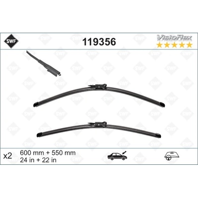 SWF se spojlerem VisioFlex - 600+550 mm 119356