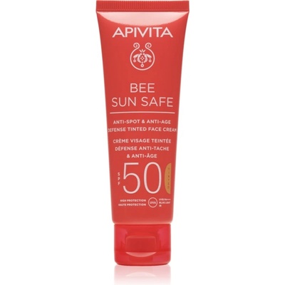 APIVITA Bee Sun Safe защитен тониращ крем за лице SPF 50 50ml