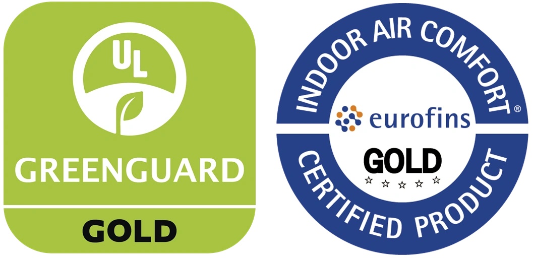 Certifikáty Greenguard Gold a Indoor Air Comfort Gold