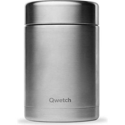 Qwetch Nerezová termoska na jídlo stříbrná 600 ml