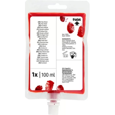 Falošná krv infúzie 100 ml