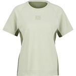 Stoic Дамска фланелка с къс ръкав за колоездене Stoic Women's PerformanceMerino LofsdalenSt. MTB S/S Cycling jersey - Light Agave Green / Moss Green - размер XL (156-2841-0215)