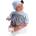 Asi dolls Asi - Кукла-бебе Лея, със синя шапка с помпон и панталонки 0186381