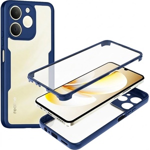 Techsuit Калъф за Realme Note 70T - Techsuit ColorVerse 360 Series + Протектор - Син