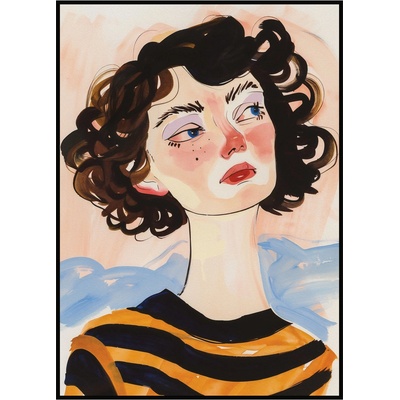 Jen tak z lásky Plakát Dívka v Paříži Rozměr plakátu: A4 (21 x 29,7 cm) – Zboží Dáma