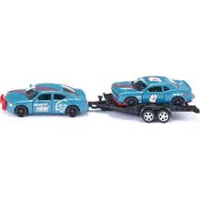 Siku Super 2565 Dodge Charger se závodním autem na vleku