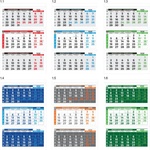  Календар стенен 3 тела; Еко ; Еко България лепен Данива 2026