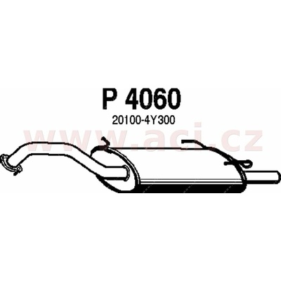 Zadní díl výfuku FENNO/IMASAF ACI V P4060
