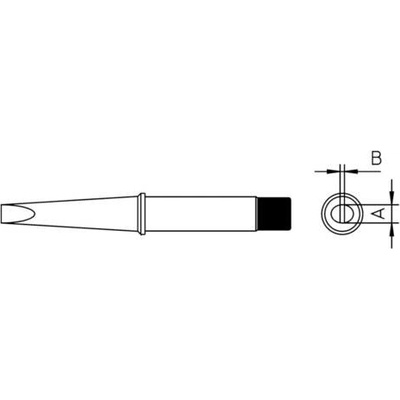Weller CT2E8 LÖTSPITZE 7,0MM spájkovací hrot dlátová forma Obsah 1 ks
