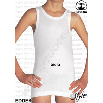 eSTYLE chlapčenské tielko Eddek biela