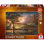 Schmidt Spiele Пъзел Schmidt от 1000 части - Прибиране на реколтата под лъчите на слънцето (58544)