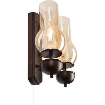 Brilagi - LED Аплик COTTAGE 2xE14/40W/230V бук/кафяв (BG1506A)