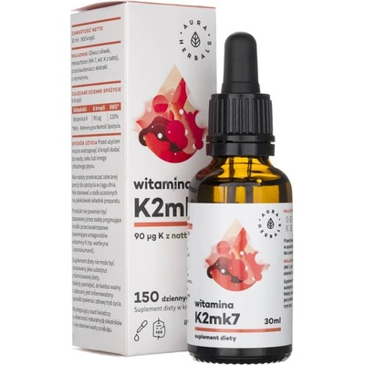 Aura Herbals Vitamín K2 MK-7 200 μg kvapky 30 ml