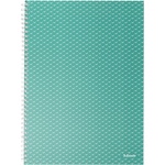 Esselte ColourBreeze A4 тетрадка с подложка и зелена спирала 628482 (628482)
