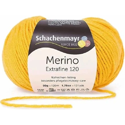 Schachenmayr Merino extrafine 120 Medová 10123