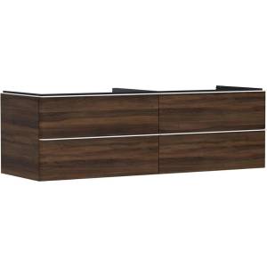 Hansgrohe Xelu Q - Шкафче за умивалник, 50x156x55 см, 4 чекмеджета, тъмен орех/матово бяло 54093700 (54093700)