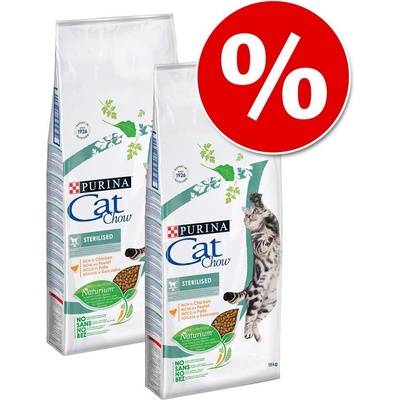 Cat Chow Adult losos & tuňák 2 x 15 kg