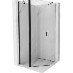 Mexen Mist петстранна душ кабина отваряема 90 x 90 см, прозрачна, черна - 8A8-090-090-70-00 (8A8-090-090-70-00)
