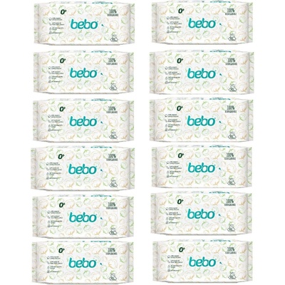 Bebo Биоразградими влажни кърпички Бебо - 12х70 броя (12*1385)