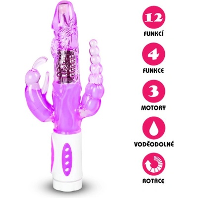 VšeNaSex.cz Rotační USB Tripple Pearls Vibe