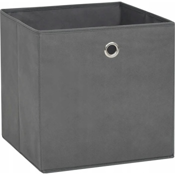 shumee Úložné boxy 4 ks netkaná textília 28x28x28 cm sivé