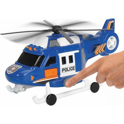 Dickie Vrtulník policejní záchranářský 18cm na baterie Světlo Zvuk