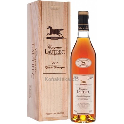 Lautrec VSOP Grande Champagne 40% 0,7 l (dřevěný box)