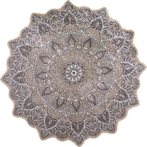 Vitaus Килим Makissa, ⌀ 100 cm Kahve - Vitaus (FGR-S241-Kahve-100x100)
