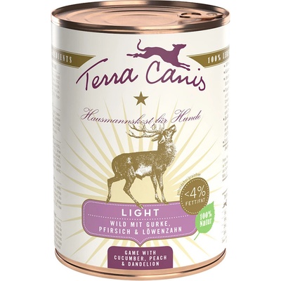 Terra Canis Adult Light Divina s uhorkou broskyňou a púpavou 6 x 400 g