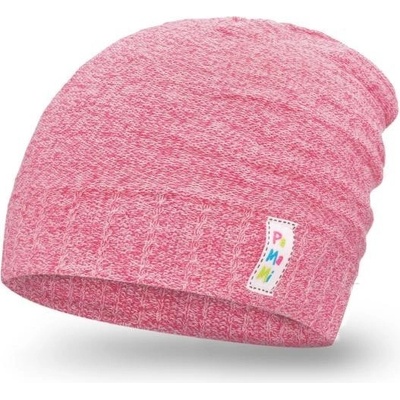 dívčí melírovaná čepice PaMaMi růžová