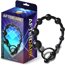 AfterDark Stringer Silicone Anal Beads 30cm Black