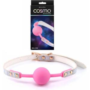  Розова топка за уста, космическа наслада - Cosmo Bondage Ball Gag (NSTOYS0978)