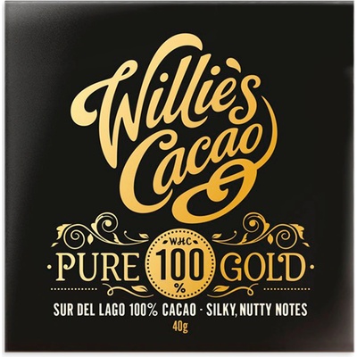 Willie´s Cacao Pure 100% Gold Sur de Lago hořká 40 g