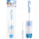 Canpol babies kefa na čistenie fliaš s hubkou zelená/modrá