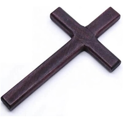 Drevený kríž ZDE0002 bordový