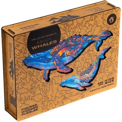 UNIDRAGON Dřevěné milky whales KS 268 dílků