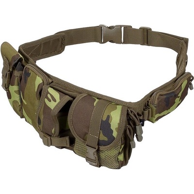 Opasok MFH Nemecko nylonový s kapsami 95 CZ camo